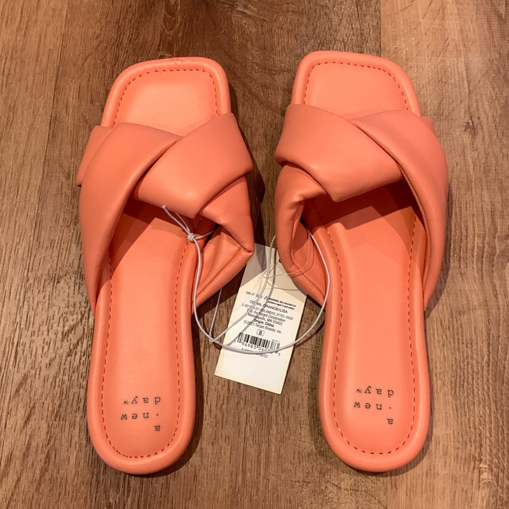 A new day Coral Sandals